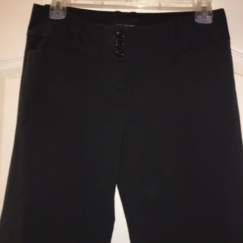 Black pin stripe dress pants